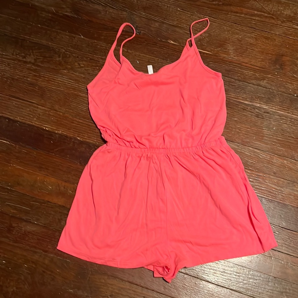Hot pink romper